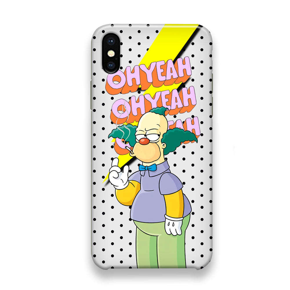 Krusty Clown Oh Yeah iPhone Xs Case