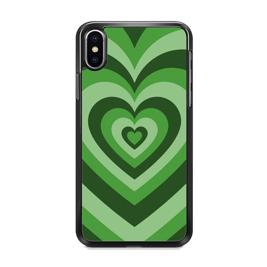 Love Wave Green iPhone Xs Case