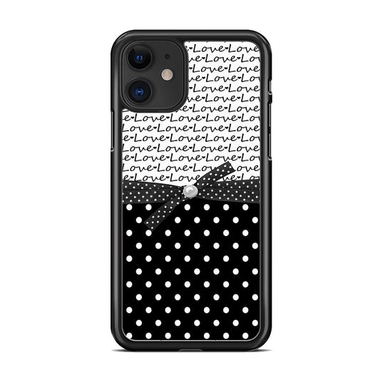 Love in Word iPhone 11 Case