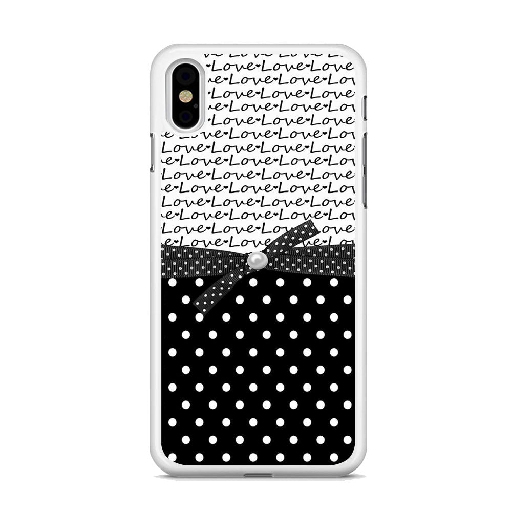 Love in Word iPhone Xs Case