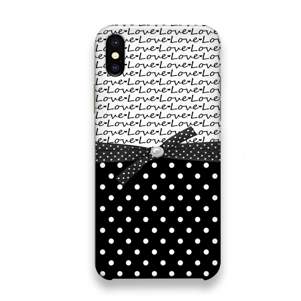 Love in Word iPhone Xs Case