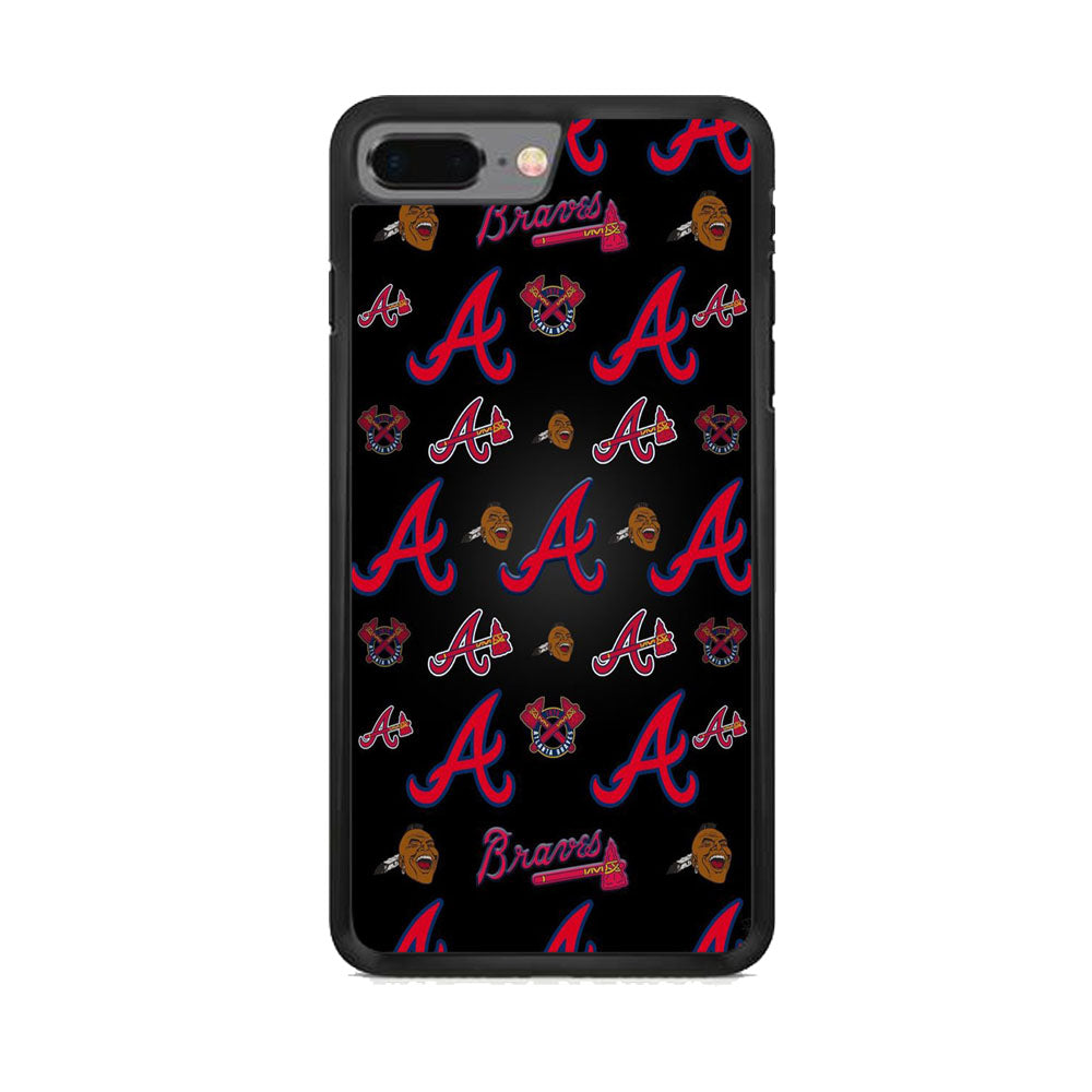 MLB Braves Black Wall iPhone 7 Plus Case