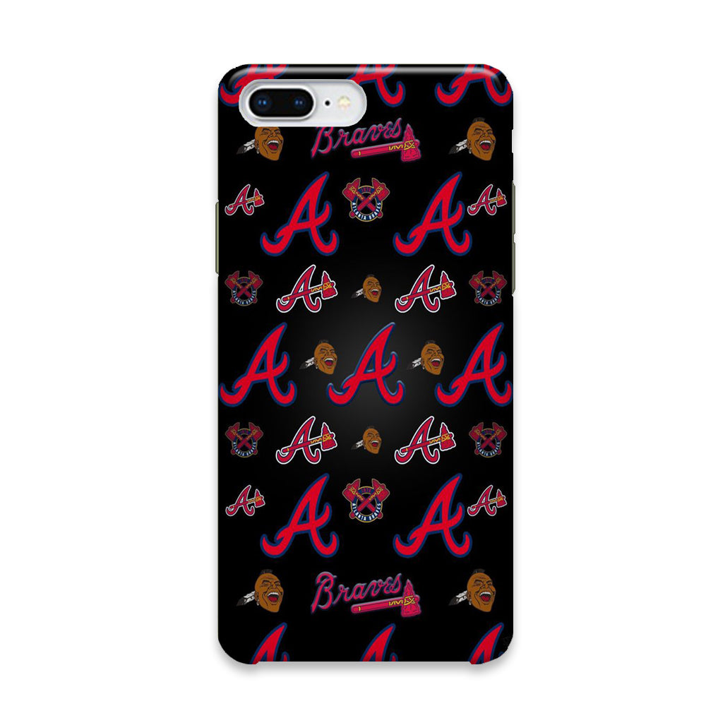 MLB Braves Black Wall iPhone 7 Plus Case