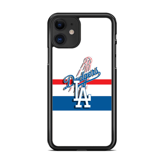 MLB Los Angeles Dodgers White Jersey iPhone 11 Case