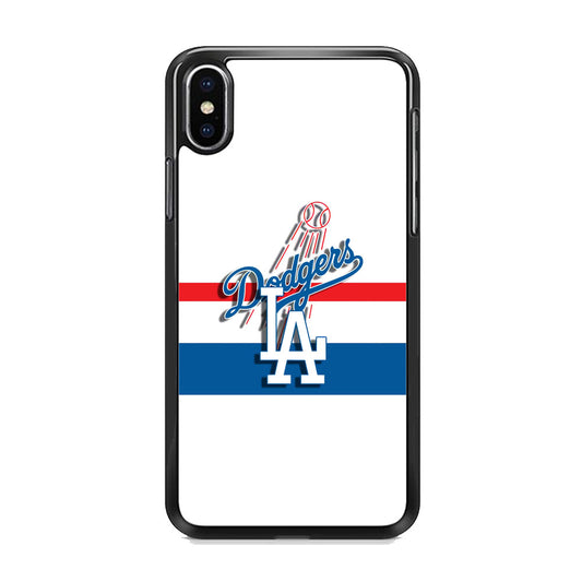 MLB Los Angeles Dodgers White Jersey iPhone Xs Case