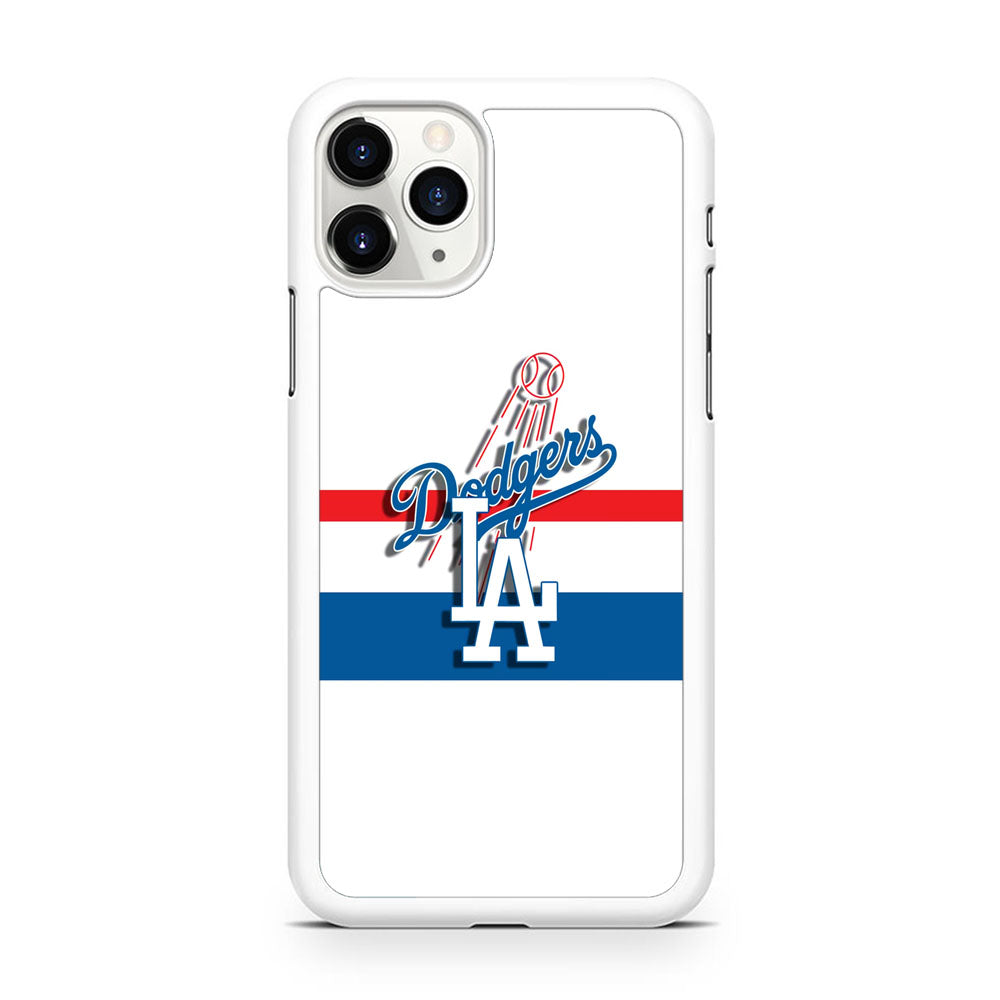 MLB Los Angeles Dodgers White Jersey iPhone 11 Pro Case