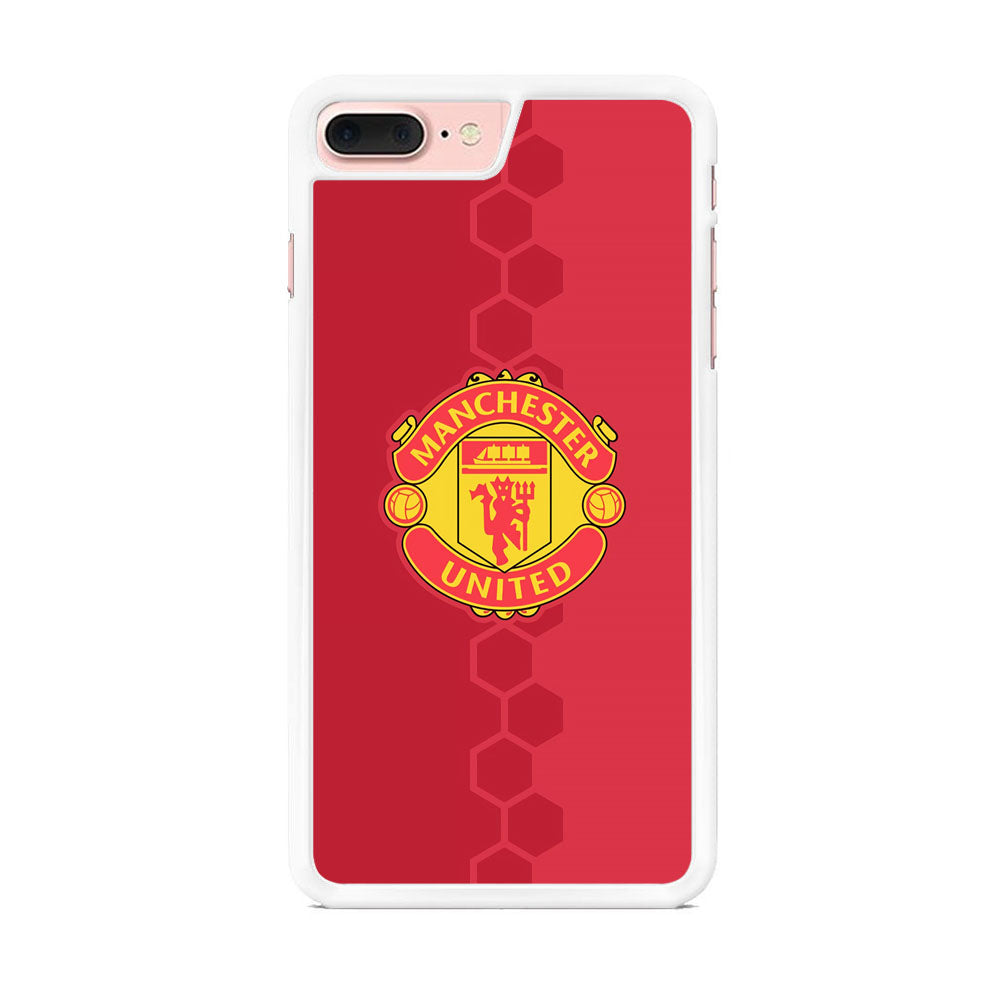 Man. United Red Hexagon and Emblem iPhone 7 Plus Case