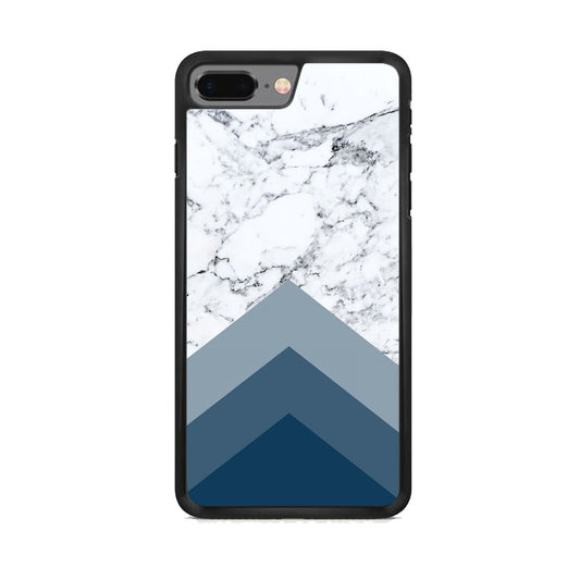 Marble Chevron Blue Aqua iPhone 7 Plus Case