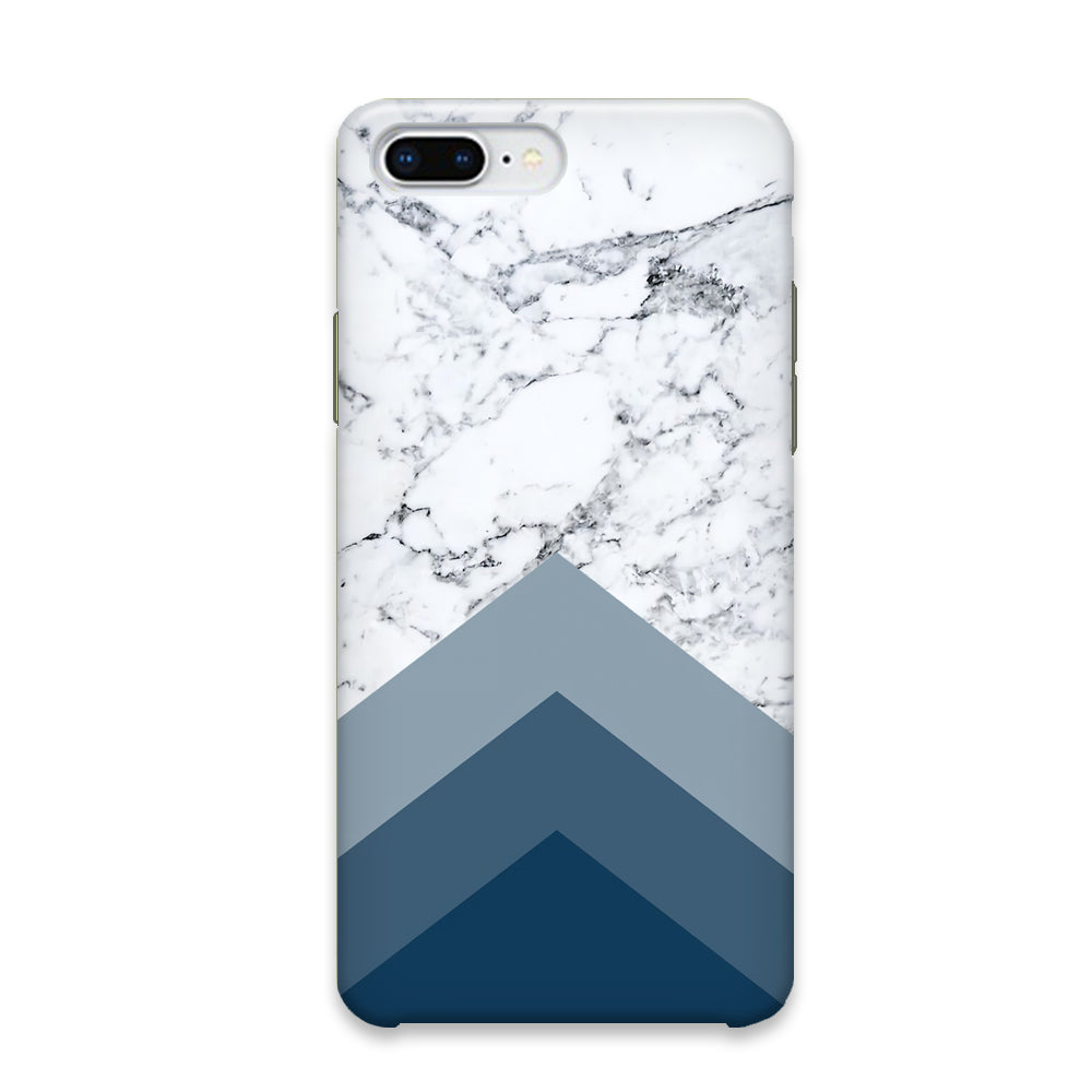 Marble Chevron Blue Aqua iPhone 7 Plus Case