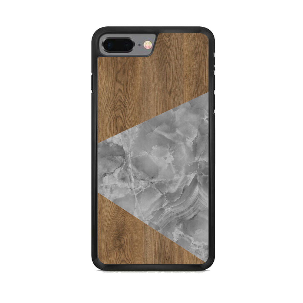 Marble Chevron Grey Woodly iPhone 7 Plus Case