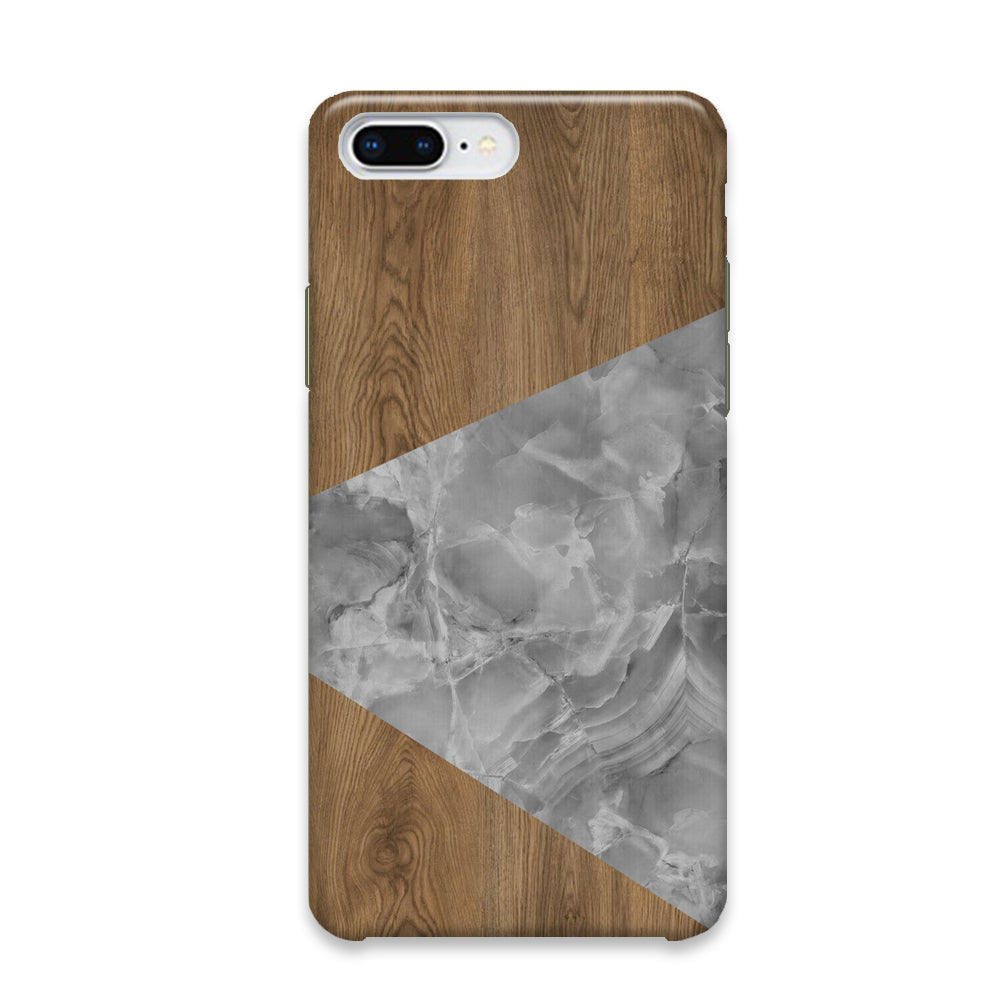 Marble Chevron Grey Woodly iPhone 7 Plus Case