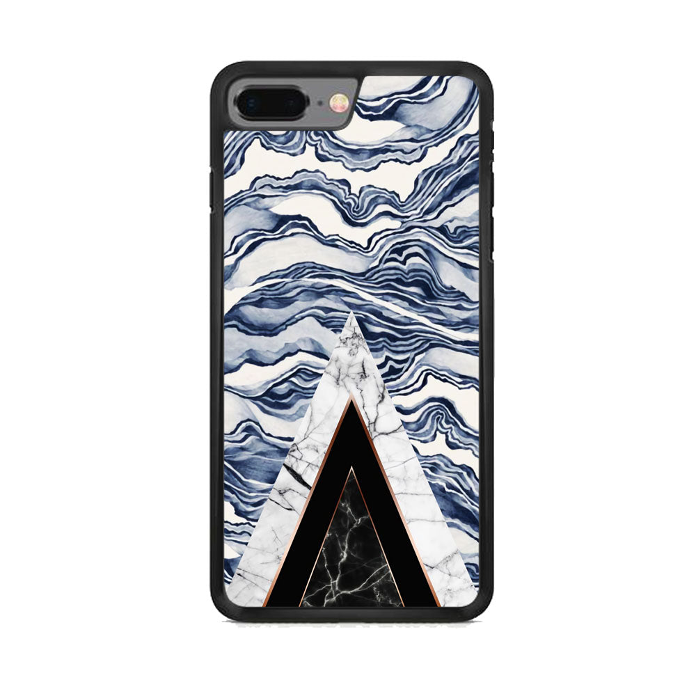 Marble Chevron Wave Sea iPhone 7 Plus Case