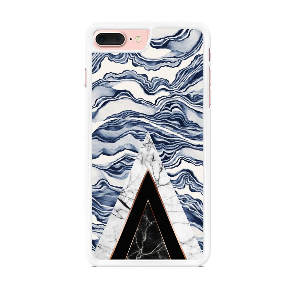 Marble Chevron Wave Sea iPhone 7 Plus Case