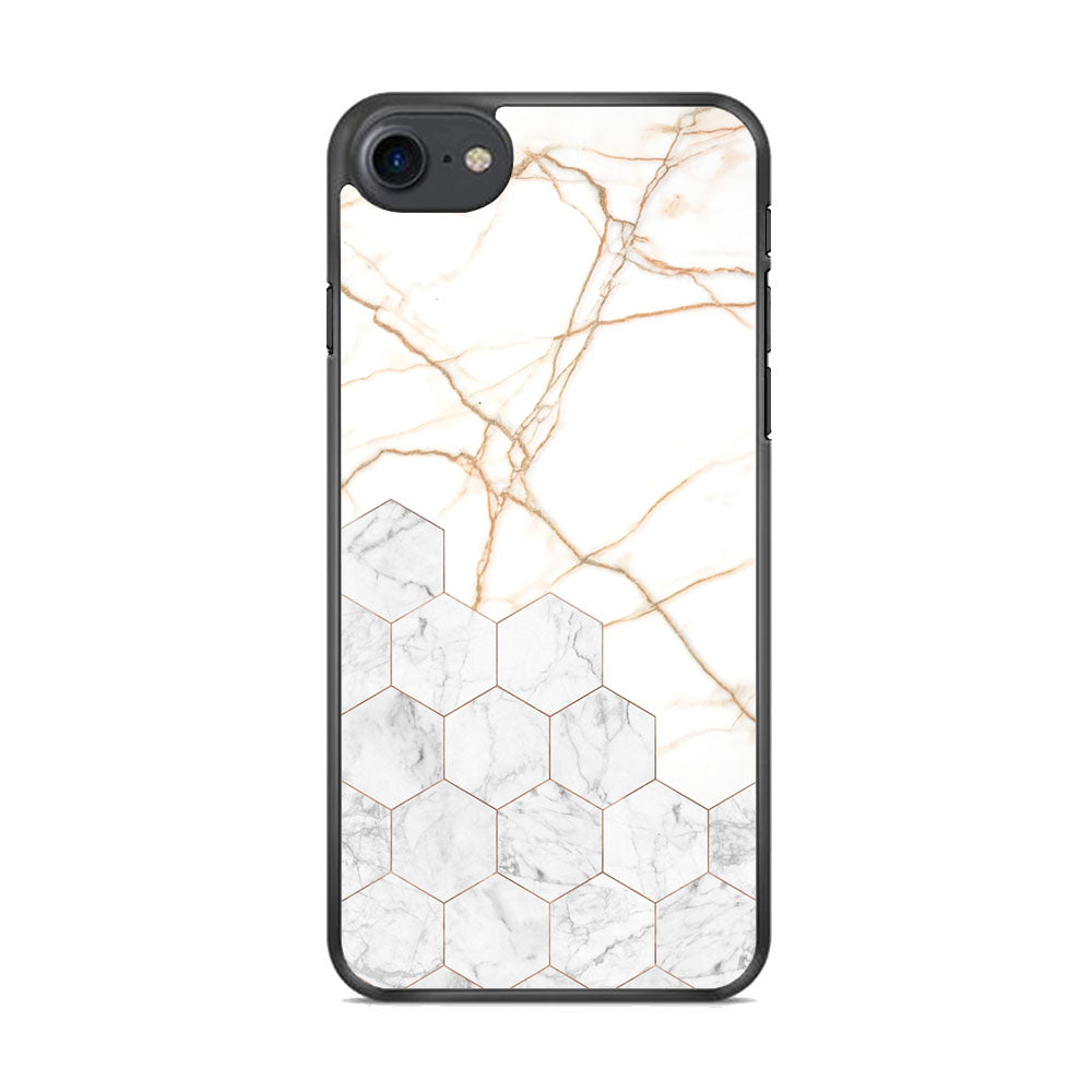 Marble Hexagon Link iPhone 8 Case