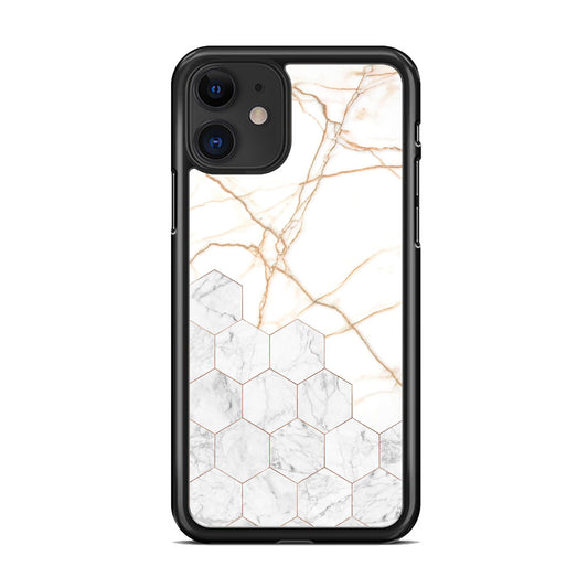 Marble Hexagon Link iPhone 11 Case
