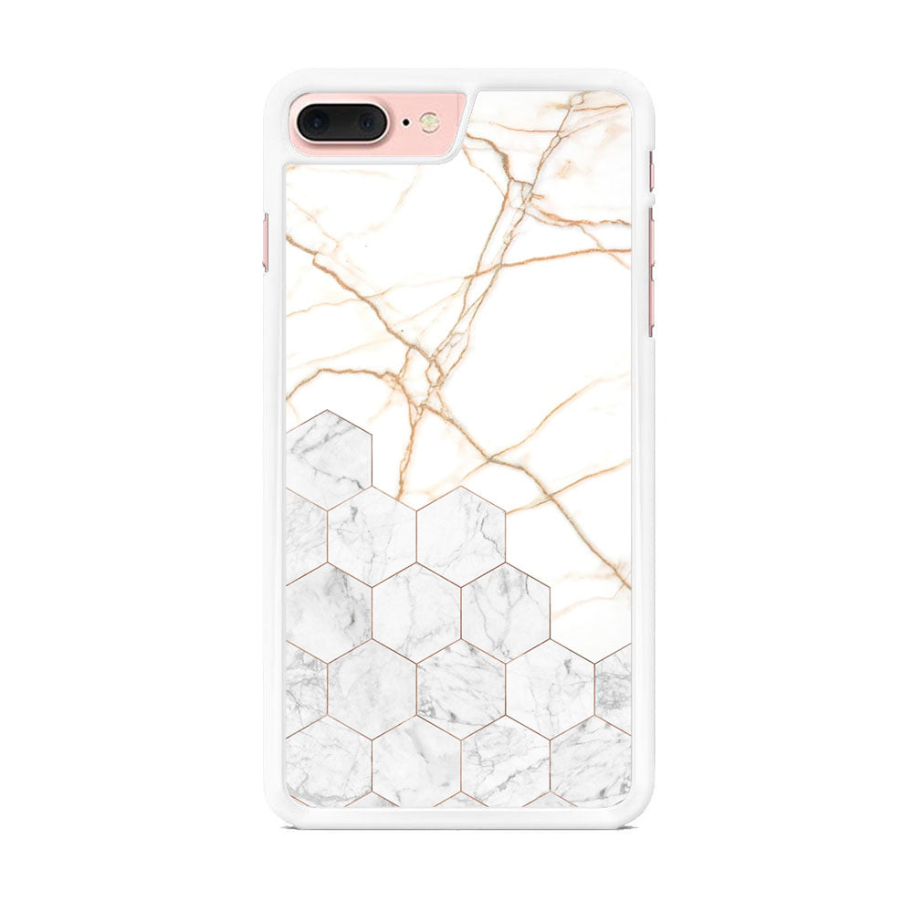 Marble Hexagon Link iPhone 7 Plus Case