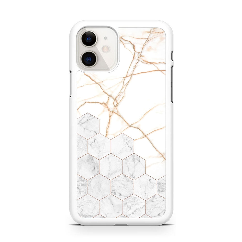 Marble Hexagon Link iPhone 11 Case