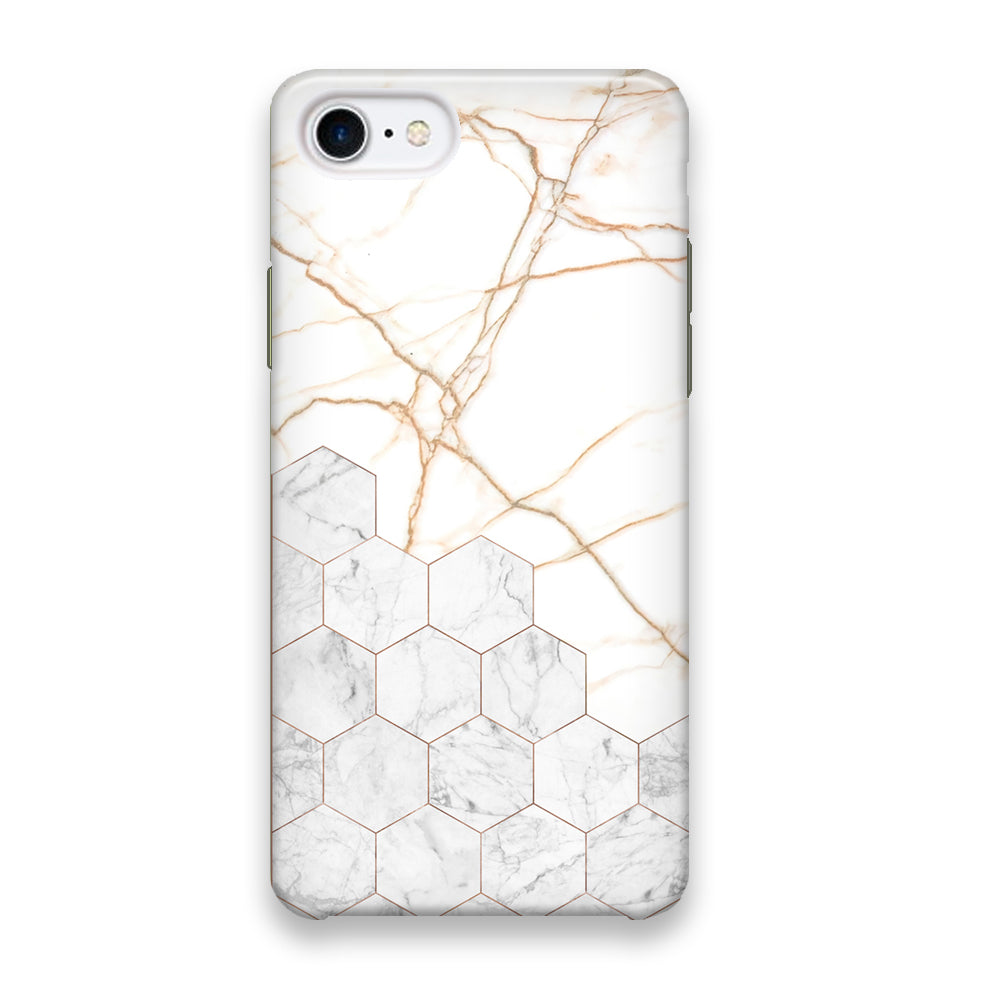 Marble Hexagon Link iPhone 8 Case