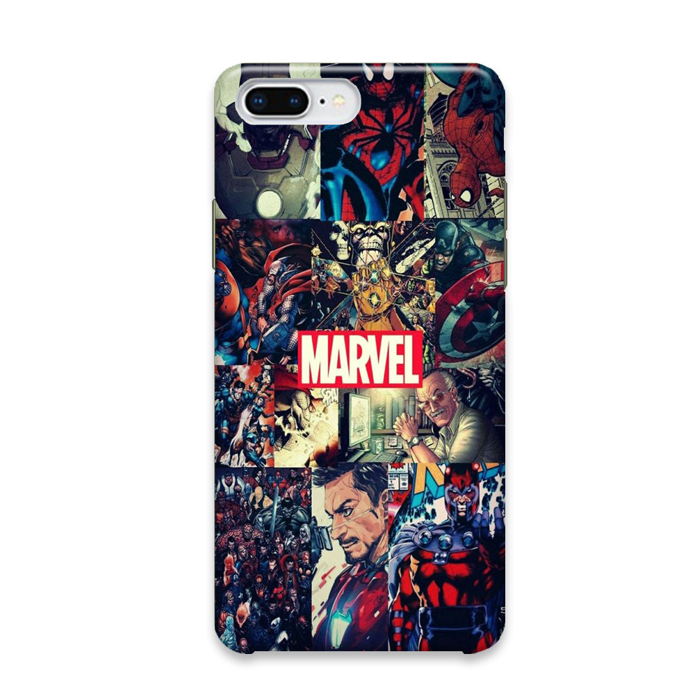 Marvel Comic Frame All Character iPhone 7 Plus Case