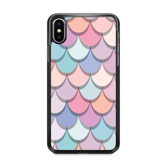 Mermaid Patern Soft Colour iPhone Xs Case