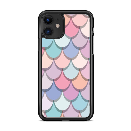 Mermaid Patern Soft Colour iPhone 11 Case