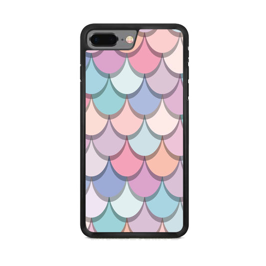 Mermaid Patern Soft Colour iPhone 7 Plus Case
