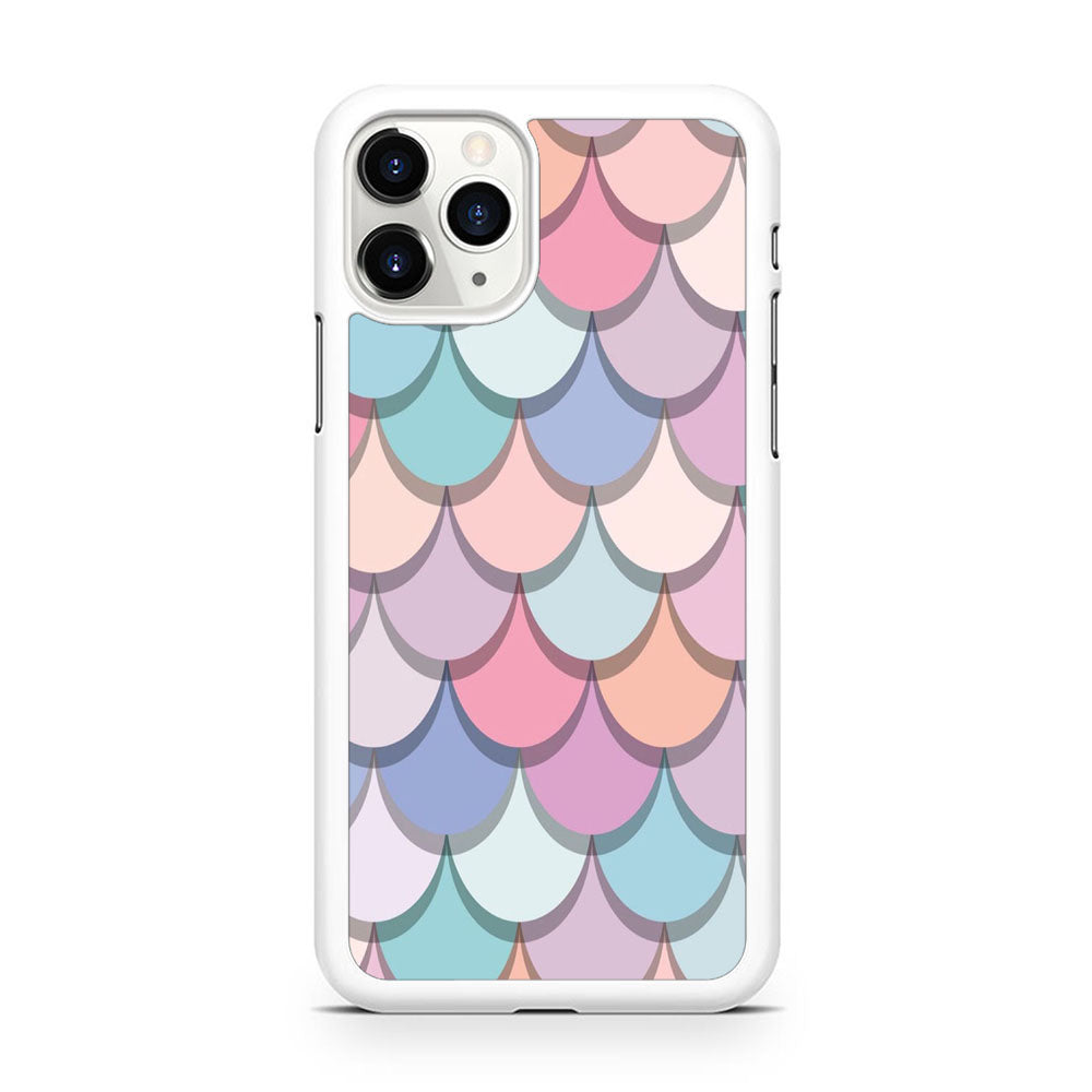 Mermaid Patern Soft Colour iPhone 11 Pro Case
