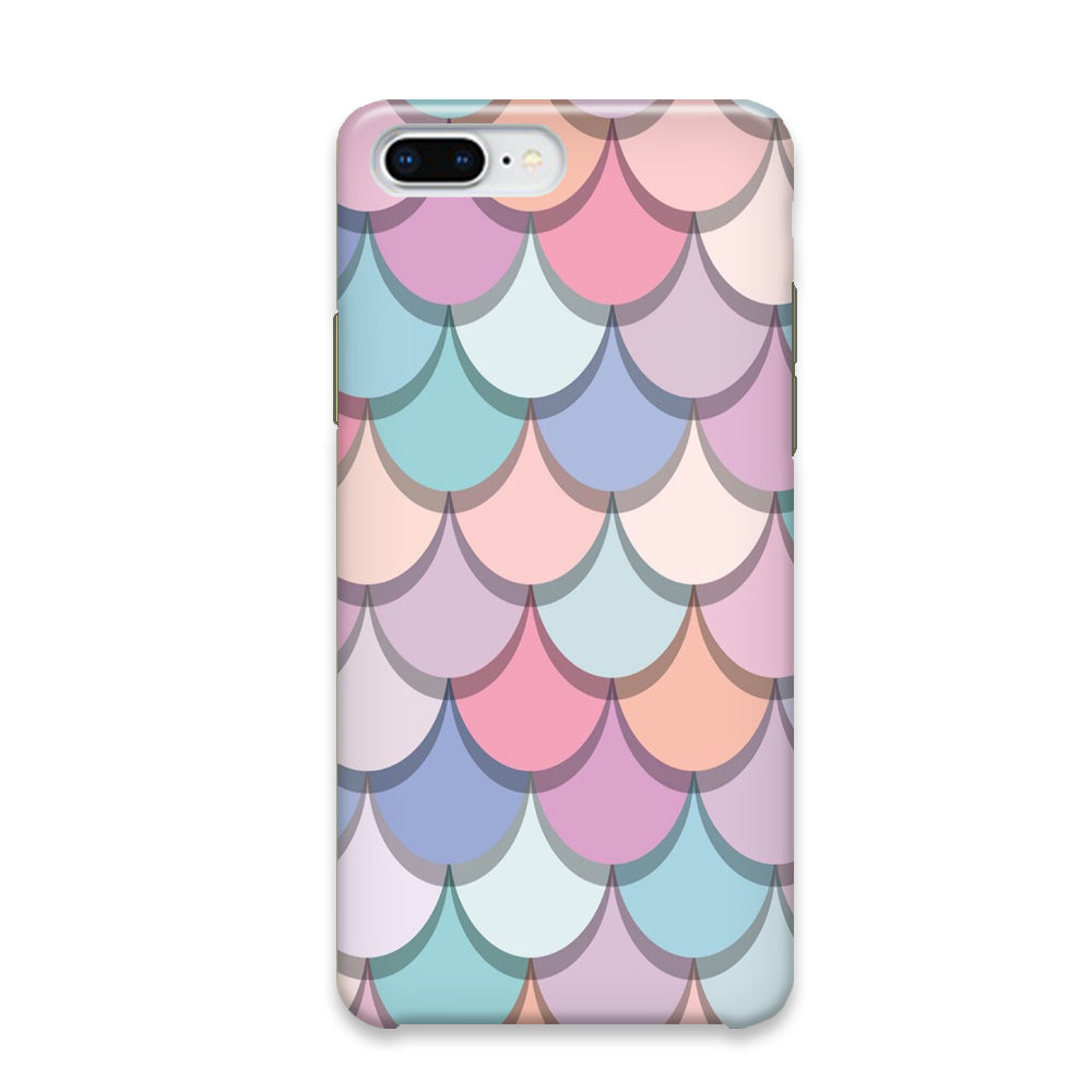 Mermaid Patern Soft Colour iPhone 7 Plus Case