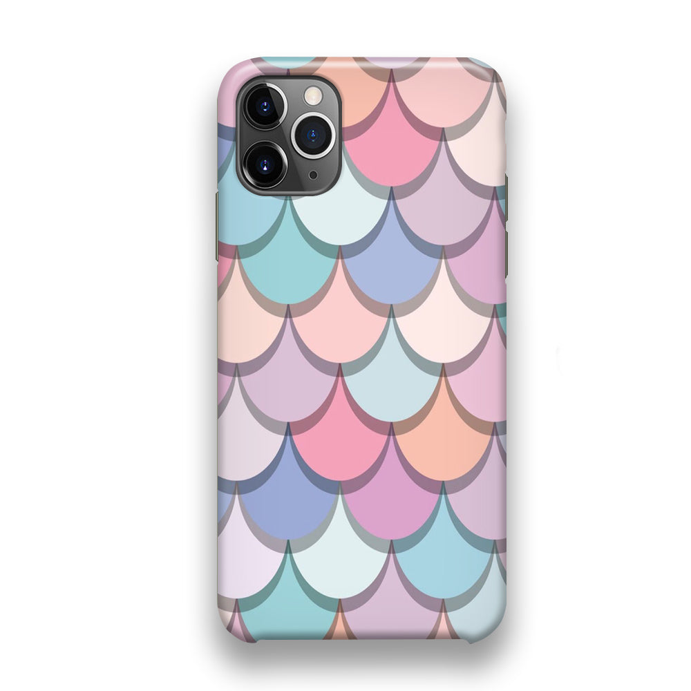 Mermaid Patern Soft Colour iPhone 11 Pro Case