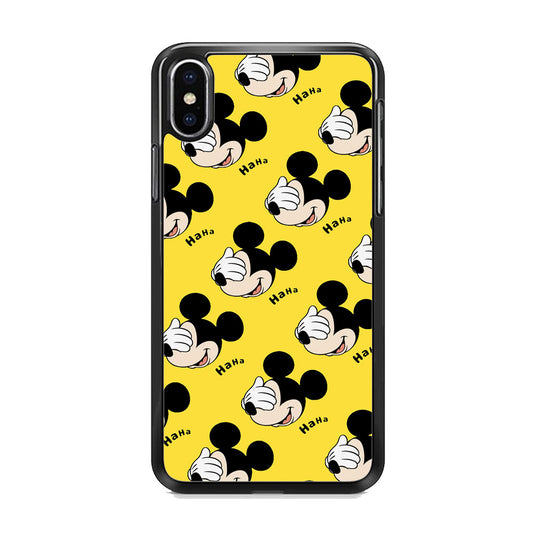 Mickey Mouse Hide From You iPhone Xs Case