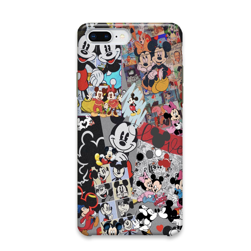 Mickey Mouse Plaid Wall iPhone 7 Plus Case