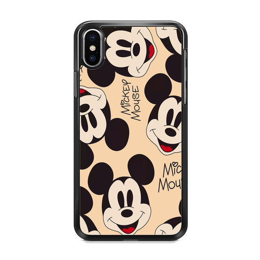 Mickey Mouse Smile Show Off iPhone Xs Case