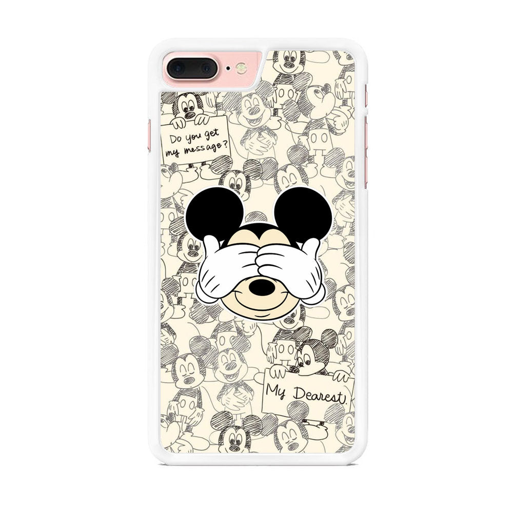 Mickey White Cute iPhone 7 Plus Case