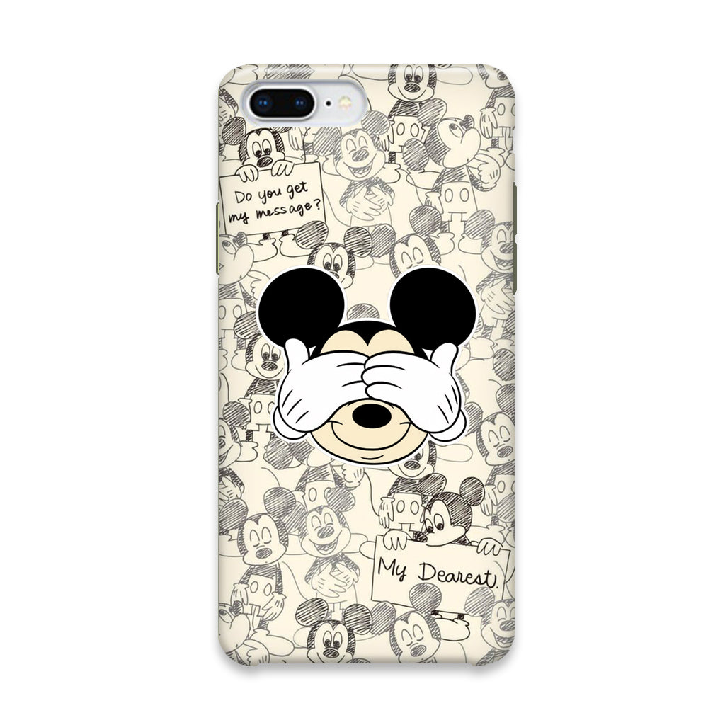 Mickey White Cute iPhone 7 Plus Case