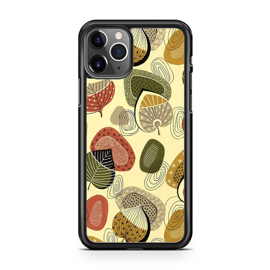 Modern Nature Scratches Wind on Foliage iPhone 11 Pro Case