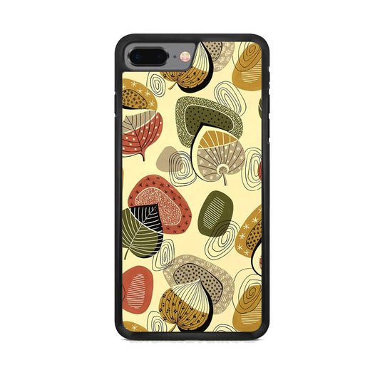 Modern Nature Scratches Wind on Foliage iPhone 7 Plus Case
