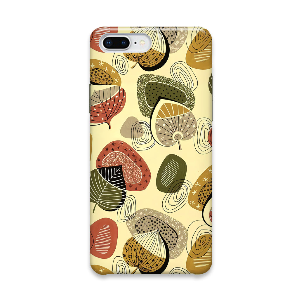 Modern Nature Scratches Wind on Foliage iPhone 7 Plus Case