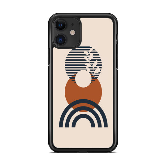 Modern Shapes Foliage Silhouette iPhone 11 Case