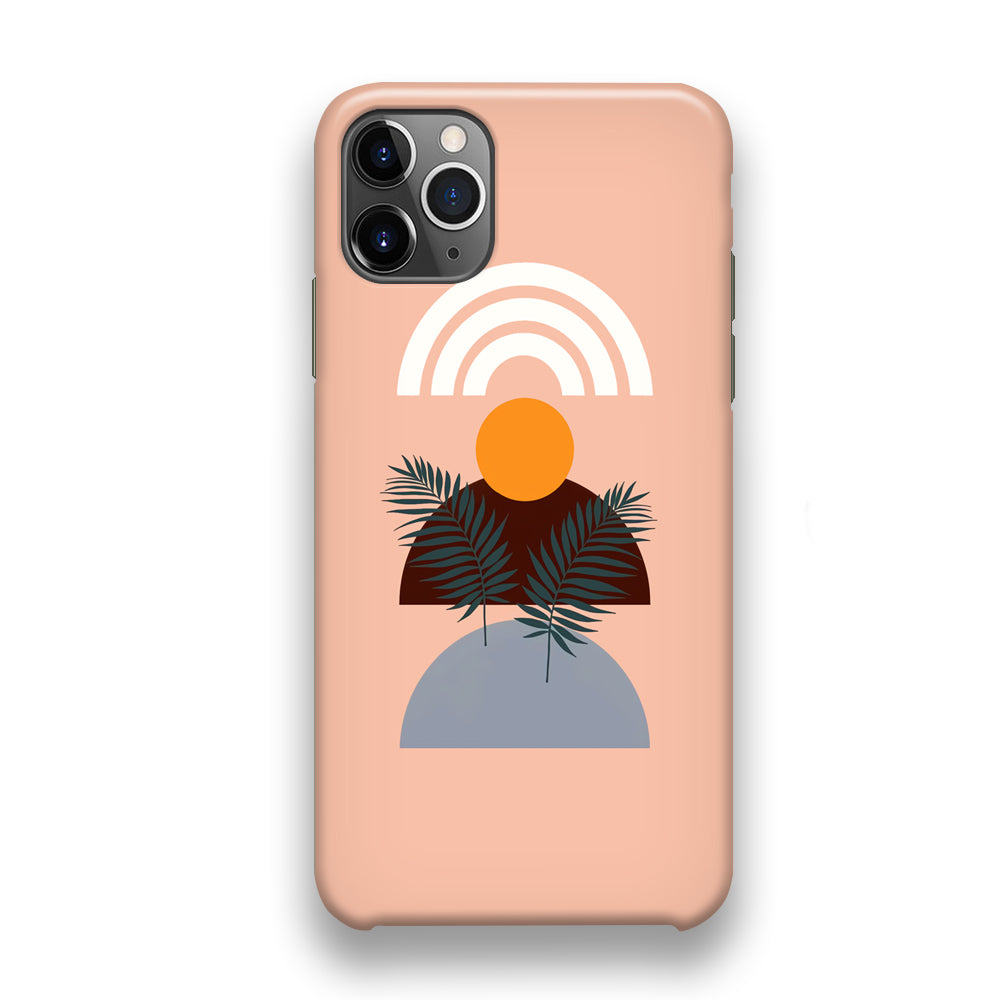 Modern Shapes Moon and The Leaf iPhone 11 Pro Case
