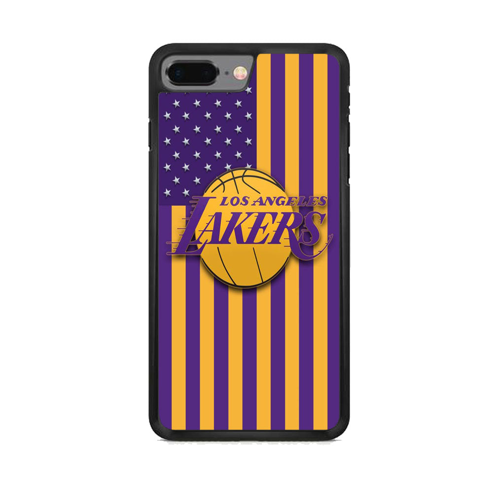 NBA LA Lakers Flag Style iPhone 7 Plus Case