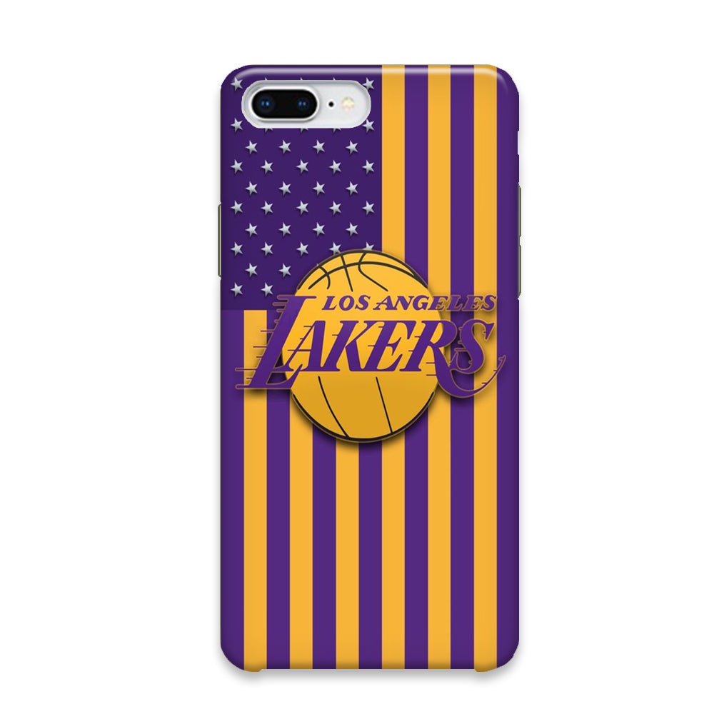 NBA LA Lakers Flag Style iPhone 7 Plus Case