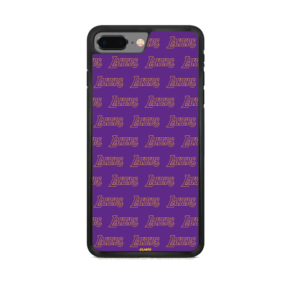 NBA Lakers Purple Wall iPhone 7 Plus Case