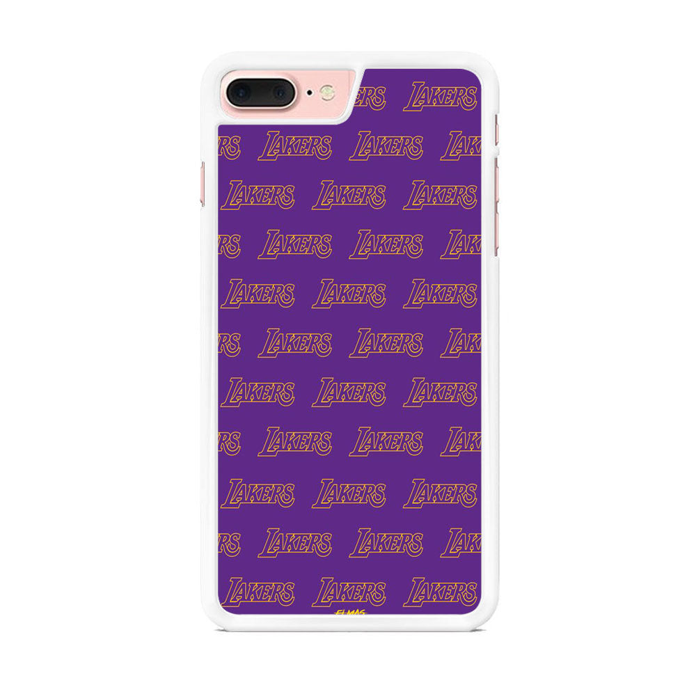 NBA Lakers Purple Wall iPhone 7 Plus Case