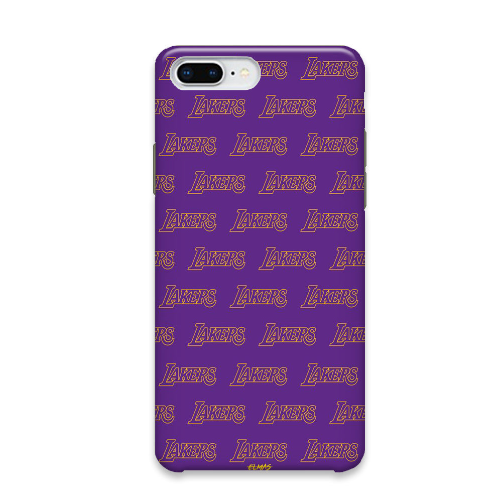 NBA Lakers Purple Wall iPhone 7 Plus Case