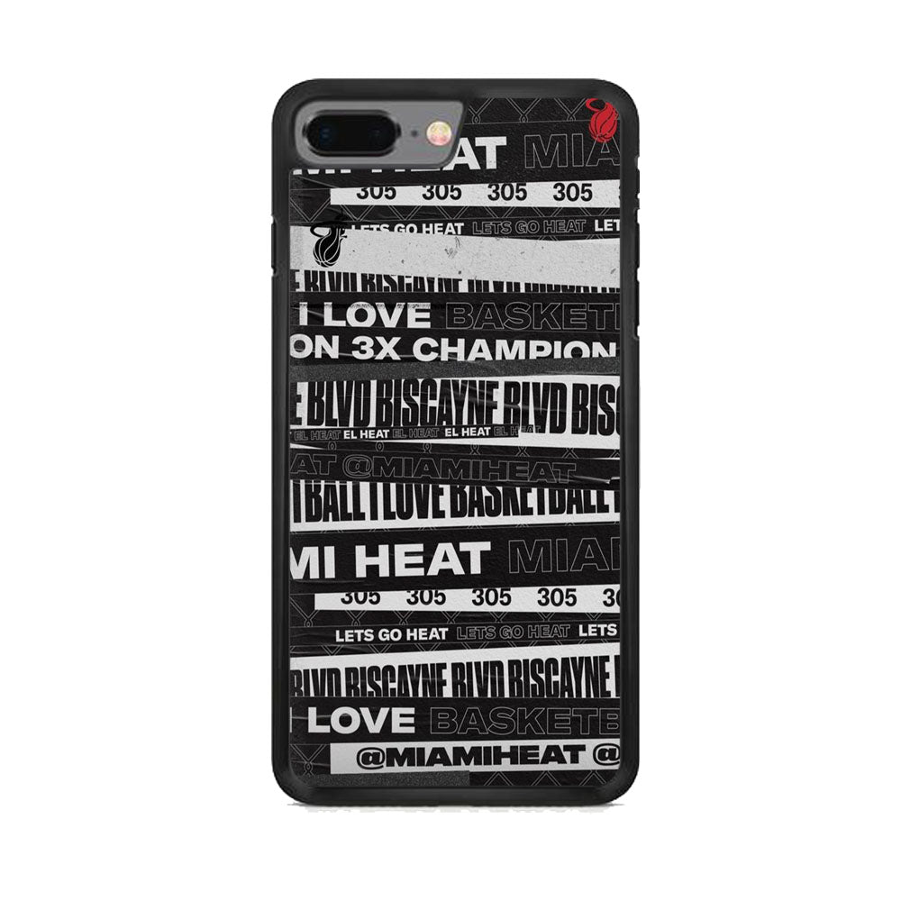 NBA Miami Heat Spirit Tape Style iPhone 7 Plus Case