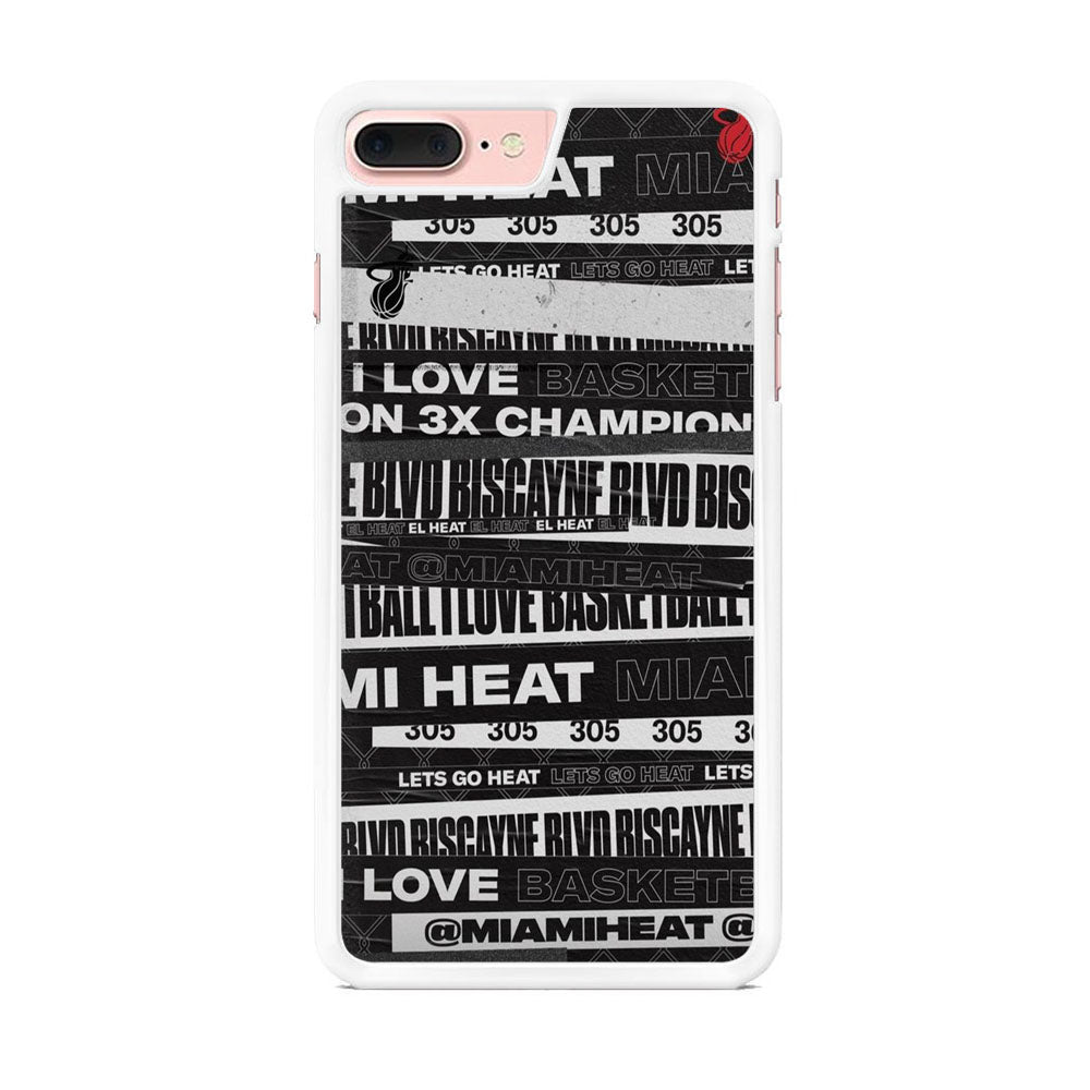 NBA Miami Heat Spirit Tape Style iPhone 7 Plus Case