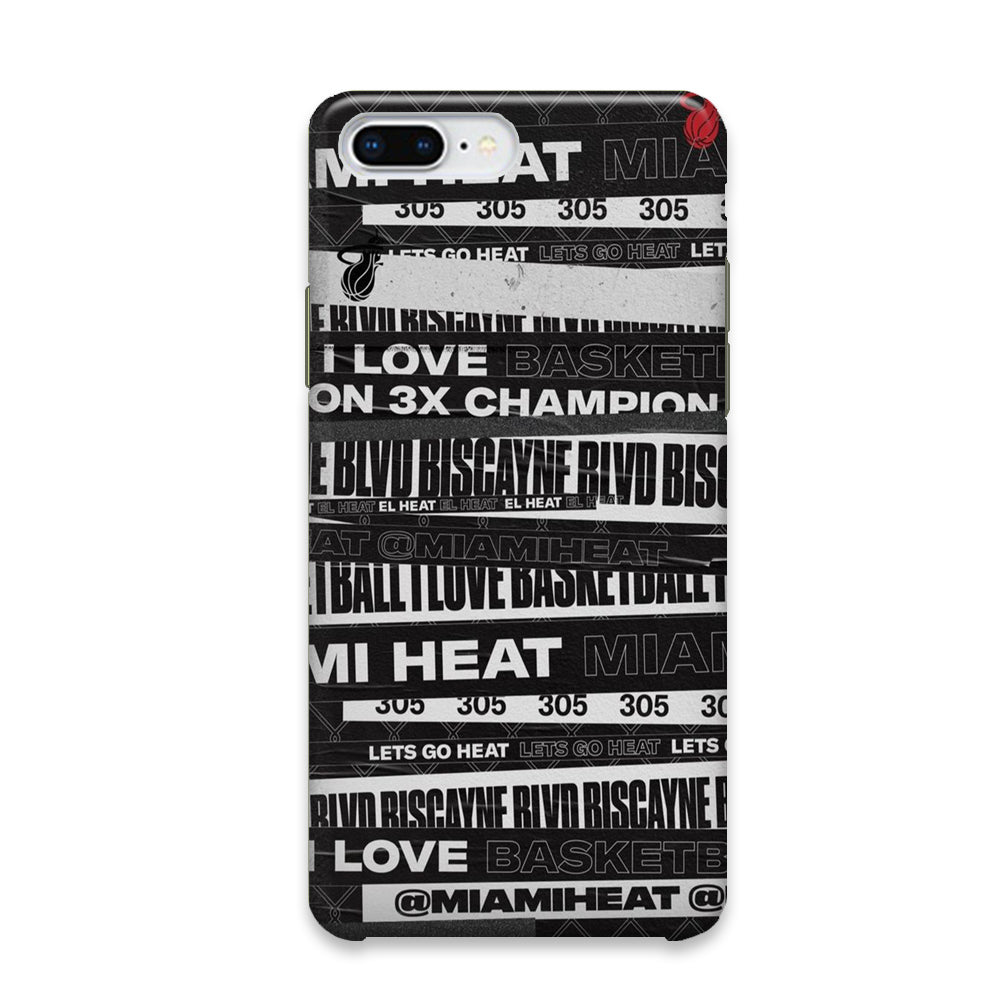 NBA Miami Heat Spirit Tape Style iPhone 7 Plus Case