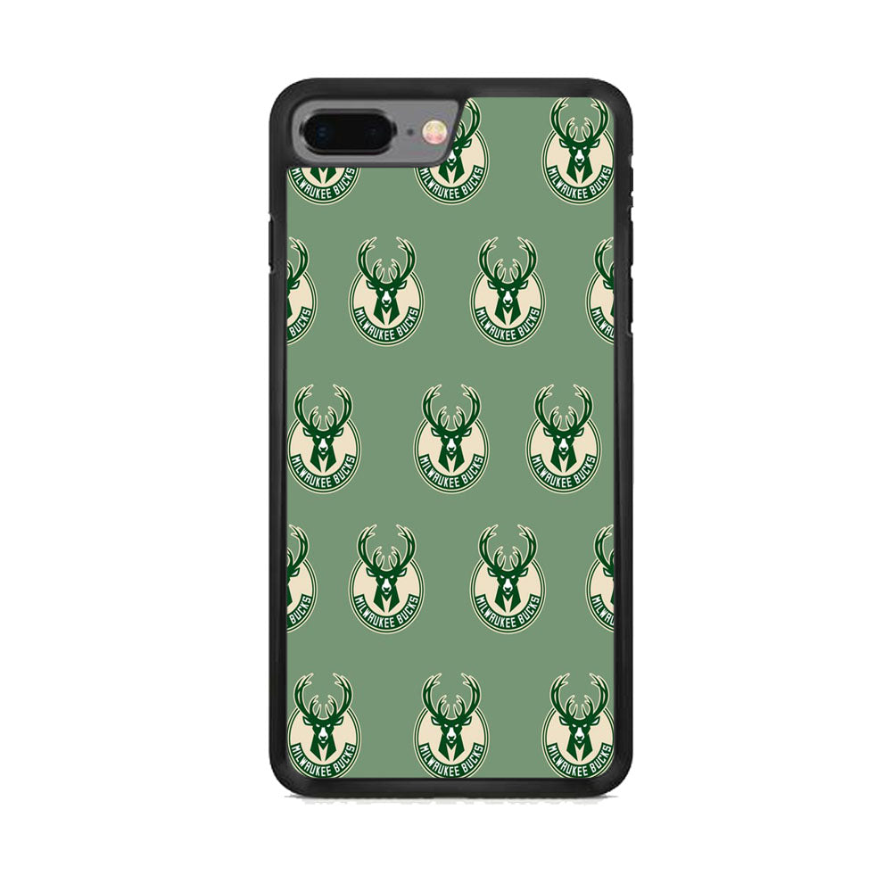 NBA Milwaukee Bucks Green Wall iPhone 7 Plus Case