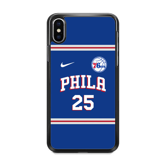 NBA Philadelphia 76ers Jersey iPhone Xs Case