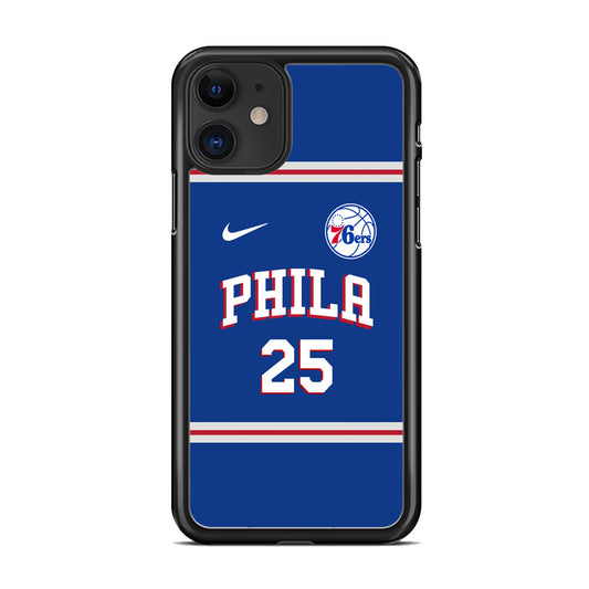 NBA Philadelphia 76ers Jersey iPhone 11 Case